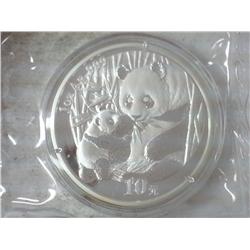2005 CHINA 10 YUAN SILVER PANDA COIN (UNC)