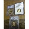 Image 1 : 2006-P/D/S SACAGAWEA DOLLARS 3 SLABS