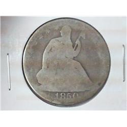 1850-O SEATED LIBERTY HALF DOLLAR