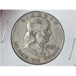 1957-D FRANKLIN HALF DOLLAR