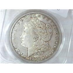 1878-S MORGAN SILVER DOLLAR 7 TAIL FEATHER