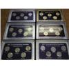 6 STATE QUARTER SETS (UNC)