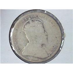 1906 CANADA 25 CENTS (SILVER)