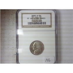 2000-S JEFFERSON NICKEL NGC PF69 ULTRA CAMEO