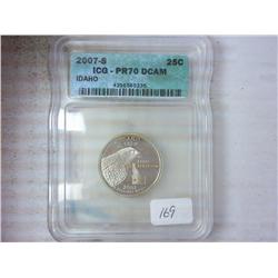 2007-S IDAHO QUARTER ICG PR70DCAM