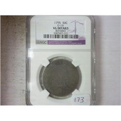 1795 BUST HALF DOLLAR NGC (VERY GOOD DETAILS)