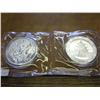2-2005 CHINA 10 YUAN SILVER PANDA COINS (UNC)