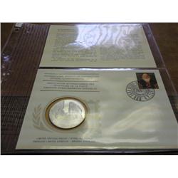 1977 YUGOSLAVIA FDC WITH PF STERLING MEDAL