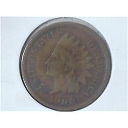 1908-S INDIAN HEAD CENT (KEY DATE) (VERY FINE)