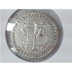 VERY ORNATE LOVE TOKEN FROM 1877 SEATED LIB DIME