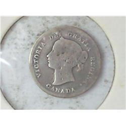 1872-H CANADA FIVE CENTS (SILVER)