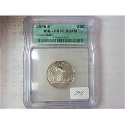 2006-S COLORADO QUARTER ICG PR70 DCAM