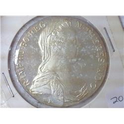 1780 AUSTRIA MARIA THERESIA THALER PROOF (SILVER)