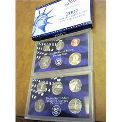 PARTIAL 2007 US PROOF SET MISSING DOLLARS