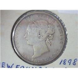 1898 NEWFOUNDLAND 50 CENTS (SILVER)