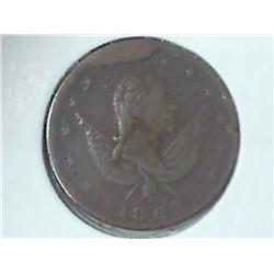 1863 CIVIL WAR TOKEN "EXCHANGE" WITH CUD
