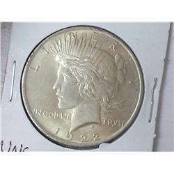 1922 PEACE SILVER DOLLAR (UNC)