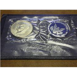 1973-S IKE SILVER DOLLAR (UNC) (BLUE PACK)