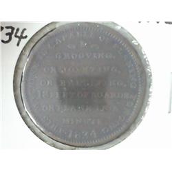 1834 HARD TIMES TOKEN HT-158 S.B. SCHENCH