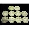 Image 2 : 10 ASSORTED 40% SILVER JEFFERSON WAR NICKELS