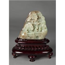 Fine Chinese Carved Jade Boulder