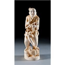 A Fine Japanese Meiji Period Ivory Carving