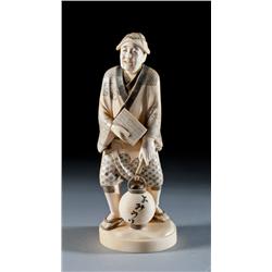 A Fine Japanese Meiji Period Ivory Carving