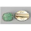 Image 2 : (2) Chinese Jadeite And Silver Clip & Brooch