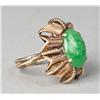 Image 2 : Chinese Jadeite And 14K Gold Ring
