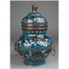 Image 1 : A Fine Chinese Qing Cloisonne Covered Vase