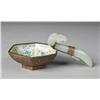 Image 1 : Fine Chinese Qing Jade-Bronze & Enamel Cup