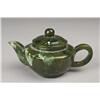 Image 2 : Chinese Carved Spinach Jade Tea Set