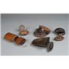 Image 2 : (5) Chinese Wood and Horn Storage Containers