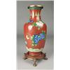 Image 1 : Chinese Cloisonne & Enamel Vase on Stand