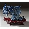 Image 1 : A Fine Chinese Carved Lapis Lazuli Urn on Stand