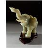 Image 2 : A Chinese Carved Jade Elephant