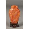 Image 2 : Fine Chinese Carved Agate Snuff Bottle On Stand