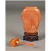 Image 3 : Fine Chinese Carved Agate Snuff Bottle On Stand