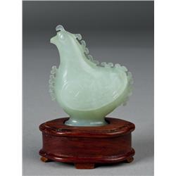 Chinese Carved Jade Bird
