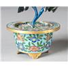Image 3 : Pr. Chinese Jade Trees In Cloisonne Vases