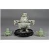 Image 1 : (3) Chinese Carved Hardstone Censors