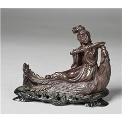 Chinese Hardstone Carving of a Lady