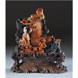 A Fine Chinese Soapstone Carving