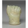 Image 1 : Chinese Carved Jade Opium Fist Form Pipe End