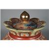 Image 2 : A Fine Japanese Satsuma Vase, Cover on Stand