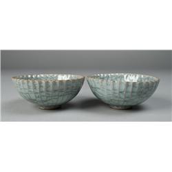 Pr. Of Chinese Pottery Tea Cups