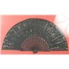 Image 2 : A Chinese Black Lacquer & MOP Shadowbox Fan