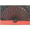 Image 3 : A Chinese Black Lacquer & MOP Shadowbox Fan