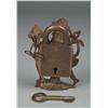 Image 2 : A Fine Chinese Figural Bronze Lock