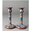 Image 1 : Pr. Of Chinese Cloisonne Candle Sticks